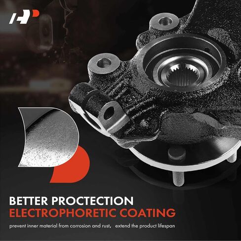 A-Premium Front Steering Knuckle & Wheel Bearing Hub Assembly Compatible with Ford Focus 2012-2018, w/5-Lug, Left Driver Side, Replace # CV6Z3K186A in Saudi Arabia