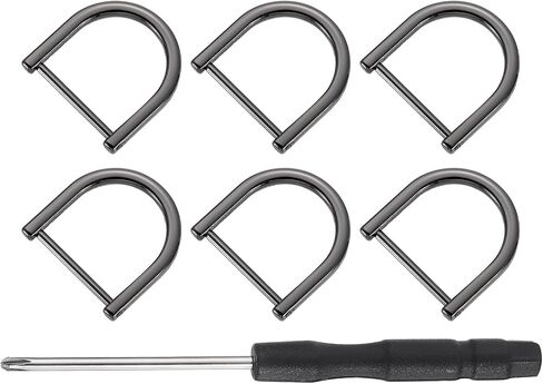uxcell Shackle Screw D Rings U Shape D-Ring Replacement for Purse Keychain Strap Buckle in Saudi Arabia