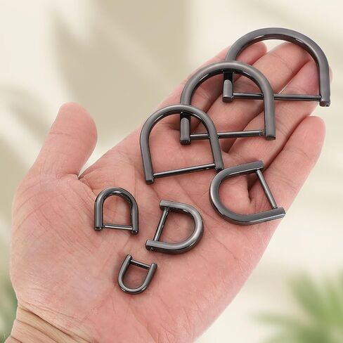 uxcell Shackle Screw D Rings U Shape D-Ring Replacement for Purse Keychain Strap Buckle in Saudi Arabia