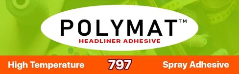 Polymat 797x HI Temp Spray لاصق يمكن أن يرتفع عناوين الحرارة عالية درجة الحرارة 220F (1) in Kuwait