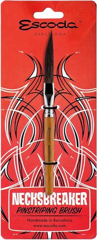 Escoda Necksbreaker Series Longliner Pinstriping Artist Paint Brush, Short Handle, Squirrel, Size 4 in Kuwait