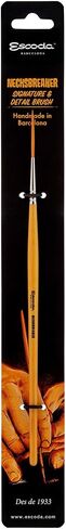 Escoda Necksbreaker Series Longliner Pinstriping Artist Paint Brush, Short Handle, Squirrel, Size 4 in Saudi Arabia