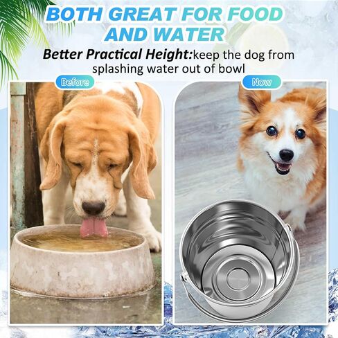 Hicarer 10 Pcs Dog Stainless Steel Bucket Heavy Duty Water Bucket for Dogs Metal Bucket with Handle Small Metal Pail for Pet Cat Puppy Food and Water Storage Milking Goats Small Animals (1.5 Quart) in Saudi Arabia