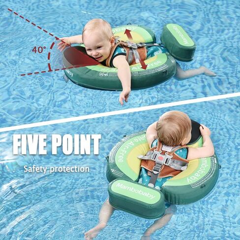 Mambobaby baby pool float مع مظلة وذيل Mambobaby طفل السباحة تعويم الطفل الصلبة غير القابلة للانتهاك ترقية طفو in Saudi Arabia