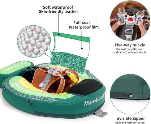 Mambobaby baby pool float مع مظلة وذيل Mambobaby طفل السباحة تعويم الطفل الصلبة غير القابلة للانتهاك ترقية طفو in Saudi Arabia