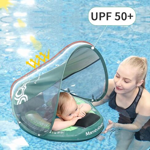 Mambobaby baby pool float مع مظلة وذيل Mambobaby طفل السباحة تعويم الطفل الصلبة غير القابلة للانتهاك ترقية طفو in Saudi Arabia