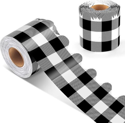 Bulletin Board Borders, 65 FT Polka Dot Scalloped Bulletin Board Borders, Classroom Borders for Bulletin Board Trim Decoration for Back to School, Classroom & Offices in Kuwait