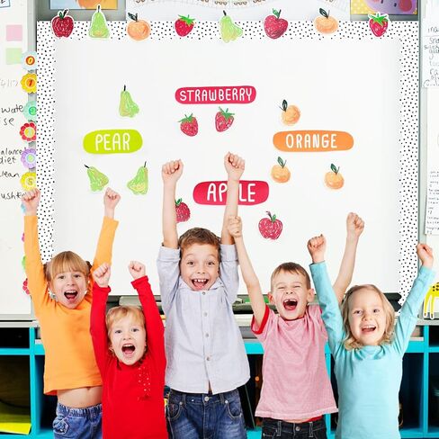 Bulletin Board Borders, 65 FT Polka Dot Scalloped Bulletin Board Borders, Classroom Borders for Bulletin Board Trim Decoration for Back to School, Classroom & Offices in Kuwait