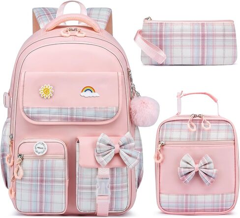 حقيبة الظهر Momuvo School Propack للفتيات ، حقيبة الكتب 3pcs مع مجموعة حقيبة School Case Case Case للأطفال in Saudi Arabia