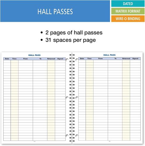 Elan Publishing Company Student Academic Organizer - 8.5" x 11" Weekly View; Dated for 2025-2026 Academic Year (Blue) in Saudi Arabia