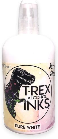 حبر الكحول الأبيض المحترف بواسطة T-Rex أحبار زجاجة بحجم 4 أوقية (120 مل) in Saudi Arabia
