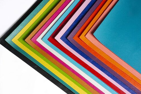 أوراق جلدية فو للحرف اليدوية ، 16 ٪/مجموعة 8.3 "× 12" (21 سم × 30 سم) من الجلد الاصطناعي A4 لأقواس الأقراط ، وجلد بو لمشاريع DIY (مواد رقيقة) in Kuwait
