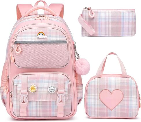حقيبة الظهر Momuvo School Propack للفتيات ، حقيبة الكتب 3pcs مع مجموعة حقيبة School Case Case Case للأطفال in Kuwait