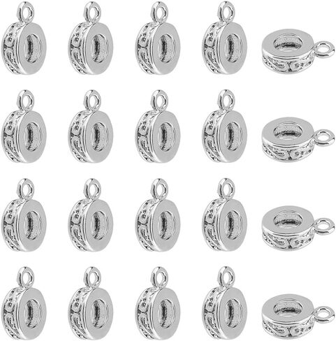 Superfindings Brass Hanger Links Dounut Charm Links حبات الناقل الكفالة قلادة لتصنيع سوار قلادة مجوهرات Dangle in Saudi Arabia