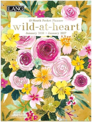 Lang Companies, Wild At Heart Monthly 2026 Pocket Planner, 4.9'' X 6.6'', Weekly Calendar with Spiral Binding in Saudi Arabia