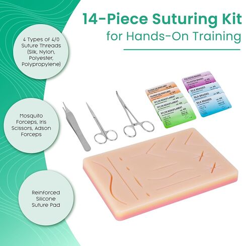Premium Surgical Knot Tying Board Kit – Comprehensive Medical Training Set with Durable Rope, Knot Trainer, and Quick Tie Tool – Ideal for Students & Professionals in Saudi Arabia