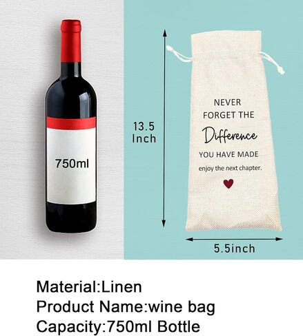 TBITON Retirement Gifts for Woman Men,Best Retired Wine Bag Gift Party Decor, Retired Gifts Leaving Gifts for Coworkers Boss,Pairs Well With Retirement in Kuwait