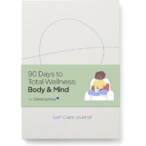 Ostrichpillow Self Care Journal Journal for Men Women – 3-Month Undated Wellness Planner, Daily Reflections & Habits, Monthly Check-In, Eco-Friendly FSC Certified, A5 Format, Life-Changing Mind & Body Tracker