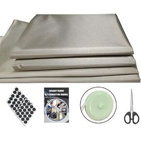 Faraday Fabric 43" W×118" L(Big 3 Yards) Faraday Military Grade Conductive Material, Faraday Blanket