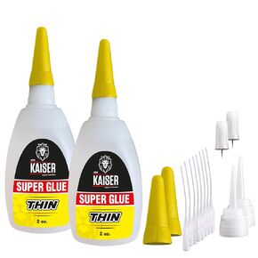 Thin Cyanoacrylate (CA) Super Glue – 2 oz Bottle – Industrial-Grade Cyanoacrylate for Wood, Hobby Models, Plastic, and DIY Projects