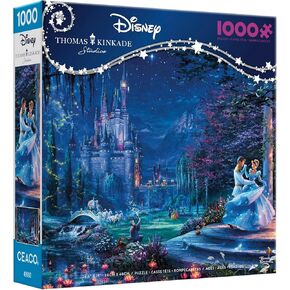 Ceaco - Thomas Kinkade - Disney - Cinderella - Dancing in The Starlight - 1000 Piece Jigsaw Puzzle