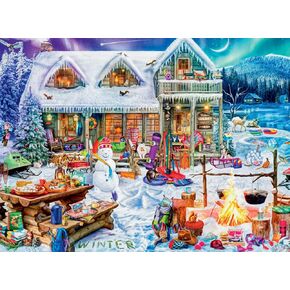 Buffalo Games - Aimee Stewart - Winterland Fun - 1000 Piece Jigsaw Puzzle for Adults - Challenging Puzzle Perfect for Game Nights - Finished Size is 26.75 x 19.75
