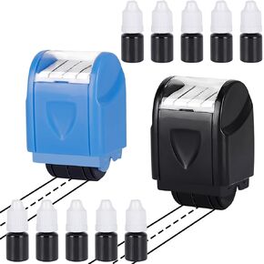 2 Pieces Dashed Handwriting Line Roller Practice Roller Self-Inking Line Rolling Stamps Handwriting Practice Tool Teacher Stamps Sentence Strips Handwriting Practice for Teachers Classroom Office