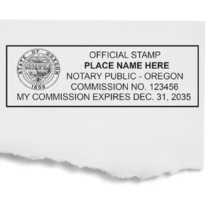 Oregon Notary Public Stamp - Portable, State Board Compliant Notary Stamp OR, Ideal for Notary Public in Oregon, 7/8 x 2-1/4 Size, Essential Notary Stamp Oregon Tool for Official Use