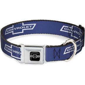 Buckle-Down DC-WCH043-L 15-26" "CHAX-1965 CHEVROLET Bowtie Full Color Black/White" Dog Collar, Large