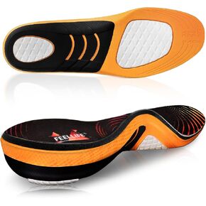 Plantar Fasciitis Relief Shoe Insoles [1-Pair], Arch Support Insoles, Running Athletic Gel Shoe Inserts, Orthotic Inserts for Arch Pain [Trim to Fit: Men 4-7/Women 5-8] in Kuwait