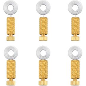 NQJNQJ 6Pcs Leather Suture Positioning Needles,DIY Leather Craft Sewing Fixing Needles,for Seam Pinning and Holding Leather Sewing Projects (Gold Bottom)