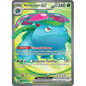 Pokemon - Venusaur ex 182/165 - Pokemon 151 -Full Art - Ultra Rare - Single Card