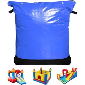 Heavy Duty Water-Resistant Inflatable Bounce House Storage Bag with Zipper, Flat 39" x 47", for Residential & Commercial Use-Blue