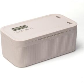 TimeLock Adjustable Timed Lock Box (0-30 Days) - Timer Secure Storage for Snacks, Medicine, Phones, Electronics - Self Control Container to Build Discipline & Declutter Life, 9.3"x5.1"x3.8"