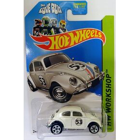 Hot Wheels 2014, Volkswagen Beetle. Herbie The Love Bug. HW Workshop 191/250. 1:64 Scale.