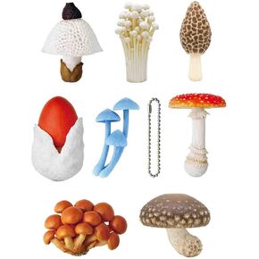 Mushroom Soft Rubber Charm Top Picks Blind Box - Beautiful, Lightweight Charms - Blind Box Includes 1 of 8 Collectable Figurines - Authentic Japanese Design - Made from Durable Plastic in Saudi Arabia