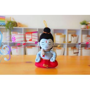 MODI TOYS Shiv Shankar (Small 7 inch) Mantra Singing Plush Toy | Ideal for Newborns, Infants, Toddlers, Grandparents | Best for Diwali, Baby Shower, Birthday | Teddy Bear Panda Elephant