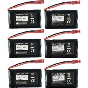 Sky Viper Drone S1700 S1750 V2400HD V2450FPV V2450GPS Scout Journey Drones Compatible Battery 3.7v 750mAh High Capasity (Set of Three)