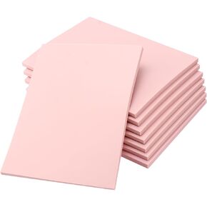 8PCS 8 x 6 Inches Pink Rubber Carving Block, Soft Rubber Stamp Carving, Rubber Linoleum Block for Craft, DIY