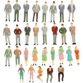 ARTIBETTER 30pcs Abs Miniature Human Models for Model Railways Architectural Projects and Home Decor Random Style