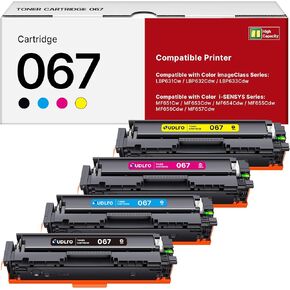 067 Toner Cartridge Set: Replacement for Canon 067 Toner Cartridge Set Work for Canon Color ImageClass MF656Cdw MF654Cdw LBP632Cdw MF653Cdw | 4 Pack with Canon Cartridge 067 Black Cyan Magenta Yellow