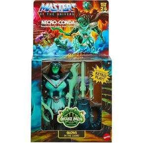 Masters of The Universe Motu Origins Necro-Conda Deluxe Snake Men Soldier Glows in The Dark