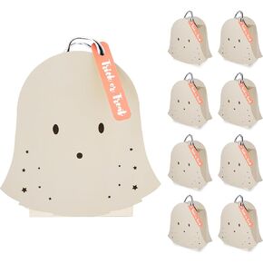 Cheerland Summerween Party Favor Bags Ghost Birthday Goodie Treat Bag for Trick-or-Treat Bags Pastel for Halloween Decorations Spooky One Birthday Baby Shower & Kids’ Party Favors Supplies Pack of 8