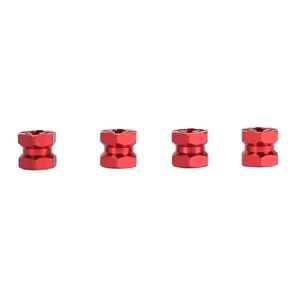 4pcs Black RC Hex Hub Extension Hex Drive A for 1/10 RC Car Compatible with AXIAL HSP Redcat I Hex Hub Spacers 12mm Wheels Imp Performance (Black)