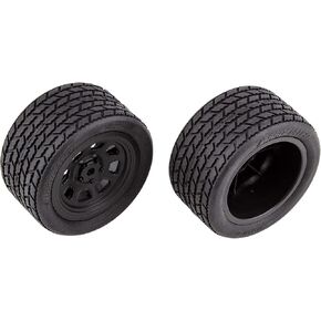 Team Associated SR10 Rear Wheels with Street Stock Tires Mounted ASC71195 Electric Car/Truck Option Parts