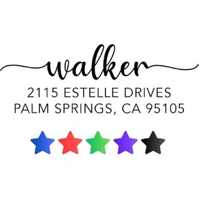 Return Address Stamp Custom Address Stamper Self Ink Return Mail Wedding Calligraphy Rubber Inking