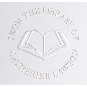 Custom Embosser for Library Books Personalized Customized 1 x 5/8" (Troda)