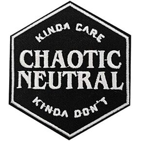 Cute-Patch Chaotic Neutral Embroidered Iron on Patch