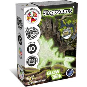 Science4you T-Rex Fossil Digging Kit for Kids +6 Years - Dinosaur Fossil Dig Kit + Glow-in-The-Dark T-Rex Fossils for Kids, Excavation Kit, Stem Toys, Games, Gifts for 6+ Year Old Boys and Girls