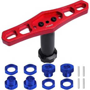 17mm Wheel Hex Adapter with Hex Wrench Tools for Traxxas 1/8 RC Monster Truck Buggy